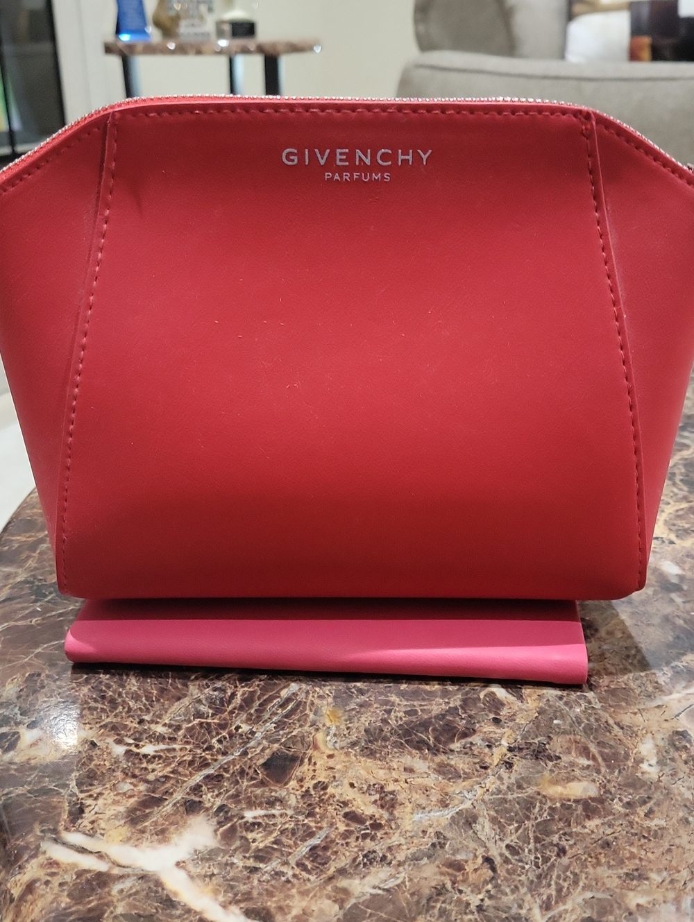 Givenchy Red Parfums Cosmetic Pouch